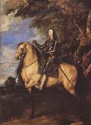 Anthony Van Dyck Equestrian Portrait of Charles (mk08) oil on canvas